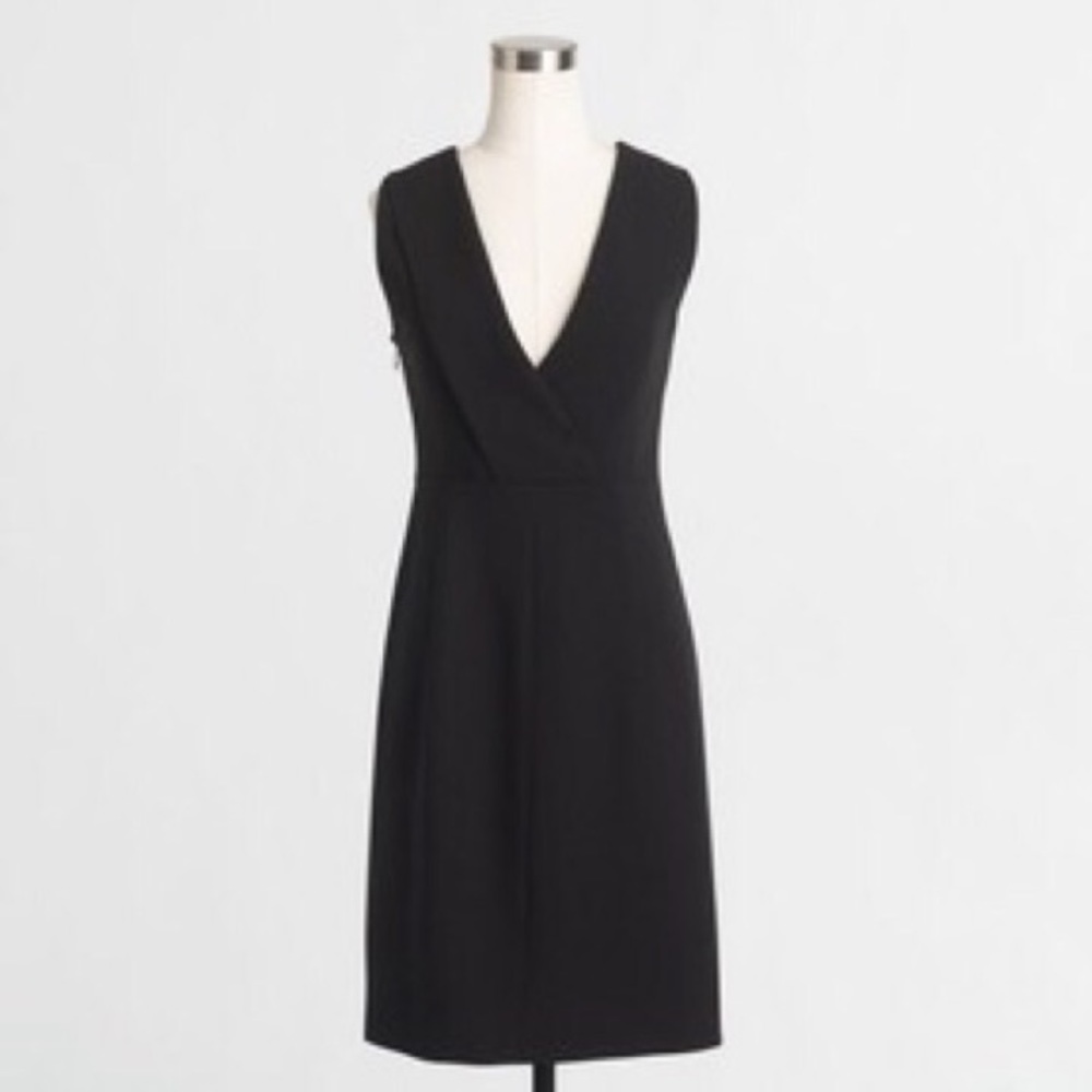 J. Crew v-back crepe shift dress
